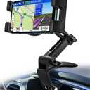 Dashboard Clip Car Phone Mount, Car Sun Visor & Rearview Mirror Clamp Cellphone Holder with Adjustable Arm for iPhone 16 Pro Max 15 14 13 12 11 XS XR X 8 Plus, Galaxy S24, Android and All Smartphones
