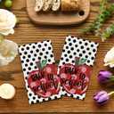 Horaldaily 100Pcs Back to School Paper Napkins, Apples Dots