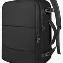 Taygeer Travel Laptop Backpack for Men Women, Airplane Approved Travel Backpack Suitcase with Usb Charging Port, Lightweight College 35l Luggage Bag 15.6inch Laptop Mochila Gifts for Business,Black