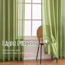 Pinch Pleated Sheer Curtains 80 Inches Long Light Filterring Sheer Semi Voile Drapes Pinch Pleated Curtains for Living Room Bedroom(Loden Green, 42 W x 80 L, 2 Panels)