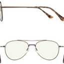 Aviator Reading Glasses for men and Women Blue Light Blocking Lens Spring Temple