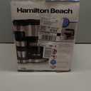 Hamilton Beach 2Way Programmable Coffee Maker, 12 Cup Glass Carafe And Single Serve Coffee Maker, Black with Stainless Steel Accents, 49980RG