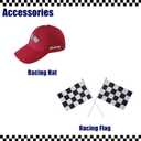 Race Car Driver Costume Boy Girl,Kid Racer Jumpsuit with Car Cap,Toddler Racing Costume Halloween with Accessories (S)
