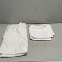 Elegant Comfort Luxury Ultra-Soft 2-Piece Pillowcase Set - 1500 Premium Hotel Quality Microfiber Double Brushed - Wrinkle Resistant, King Size, White