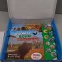 Safari Animals Figures Toys with Sound Books, 10PCS Realistic Jungle Animals Figures & Safari Animals Book with 10 Buttons, Zoo Animal Toys, Learning Toy for 3+ Year Old Boys, Girls, Kids