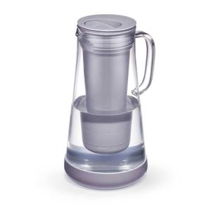 LifeStraw Home– Water Filter Pitcher, 7-Cup, Glass with Silicone Base, Wisteria, for Everyday Protection Against Bacteria, Parasites, Microplastics, Lead, Mercury, PFAS and a Variety of Chemicals