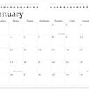 Calendar 2026 - Wall Calendar from January 2026 to June 2027, 2026 Calendar with Holiday Marked, Premium Paper for Organizing, 8.5'' x 11'',Black Word