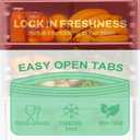 BEIDOU-PAC Compostable Gallon Food Storage Freezer Bags, 50 Count | 2 Mil | 10.5" * 10.7", Freshness Easy Open Biodegradable, Eco-Friendly Reclosable Compost Zippper Bags