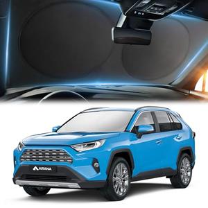 ARANA Car Windshield Sun Shade丨240T Thickened UV Blocking Automotive Sunshades丨2025 Upgrade Heat & Light-Proof Sun Visor Keeps Car Cool丨Universal Fit Sedan/SUV/Truck/Van (64"x32")