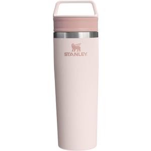 STANLEY Cafe To Go Travel Mug 20 oz | Leakproof Two-Part Drink Through Lid | Tumbler Cup for Coffee, Tea and Drinks | Insulated Stainless Steel Coffee Mug | BPA-Free | Rose Quartz