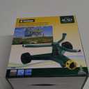 Melnor Metal Revolving Sprinkler; 3-Arm Rotary with Wheeled Base , Green , 45' - 7000