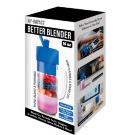 Hy-Impact Better Blender Turbo Power USB Rechargeable 16 Oz