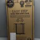 Regalo Safety 29-49" Easy Step Extra Wide Baby Gate for Doorways & Bottom of Stairs, Pressure Mounted Safety Gate with Door for Babies, Toddlers & Pets, White