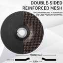 SI FANG 3 inch Grinding Wheel, Depressed Center Aggressive Grinding Rust Removal Welding for Metal, Grinding Disc for 3/8in Arbor Mini Angle Grinder Die Grinder, Durable & Sharp (10 Pack)