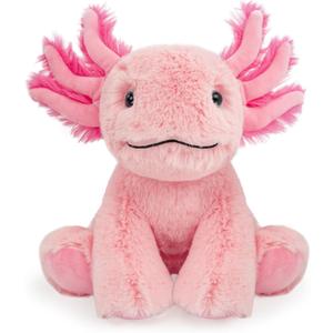 Axolotl Stuffed Animal Toy, Soft Huggable Plush Toys for Kids, Cute Animal Gift for Boys Girls and Toy for 1-3 Toddlers -8.5 Inch