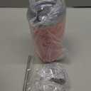 BJPKPK Insulated Tumbler 20 oz Stainless Steel Coffee Travel Thermal Cup With lids And Straws,Light Pink