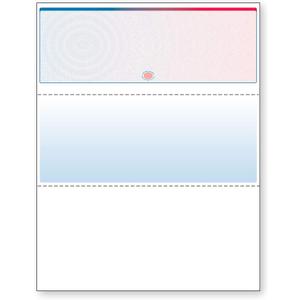 DocuGard Blue/Red Galaxy Premier Prismatic Top High Security Check Paper - QuickBooks & Laser/Inkjet Printer Compatible - 13 Security Features - 500 Blank Business Checks (04562)