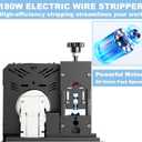 Electric Wire Stripper Machine, 0.06"-1.18" Automatic Wire Stripping Machine, Wire Stripping Tool for 1.5-25 mm Scrap Wire, Copper Wire Stripper Power Tool for Leftover Cable Recycling