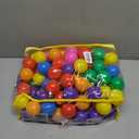Hovenlay Ball Pit Balls Phthalate Free BPA Free Crush Proof Plastic - 7 Bright Colors in Reusable Play Toys for Kids with Storage Bag