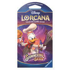 Disney Lorcana Trading Card game 12 Random Game Cards Shimmering Skies