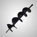 Auger Bit 6 Inch Soil Auger Bit for Planting, Gardening, Tree Planting, Digging Holes Inside Diameter 3/4 Inch Shaft