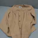 Grace Karin Women's Chunky Open Front Sweater Long Sleeve Button Knit Short Loose Cardigan Outerwear L