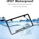 License Plate Backup Camera HD Night Vision Rear View Camera with 8 LEDs 170 Viewing Angle Waterproof Backup Rear Camera for Cars