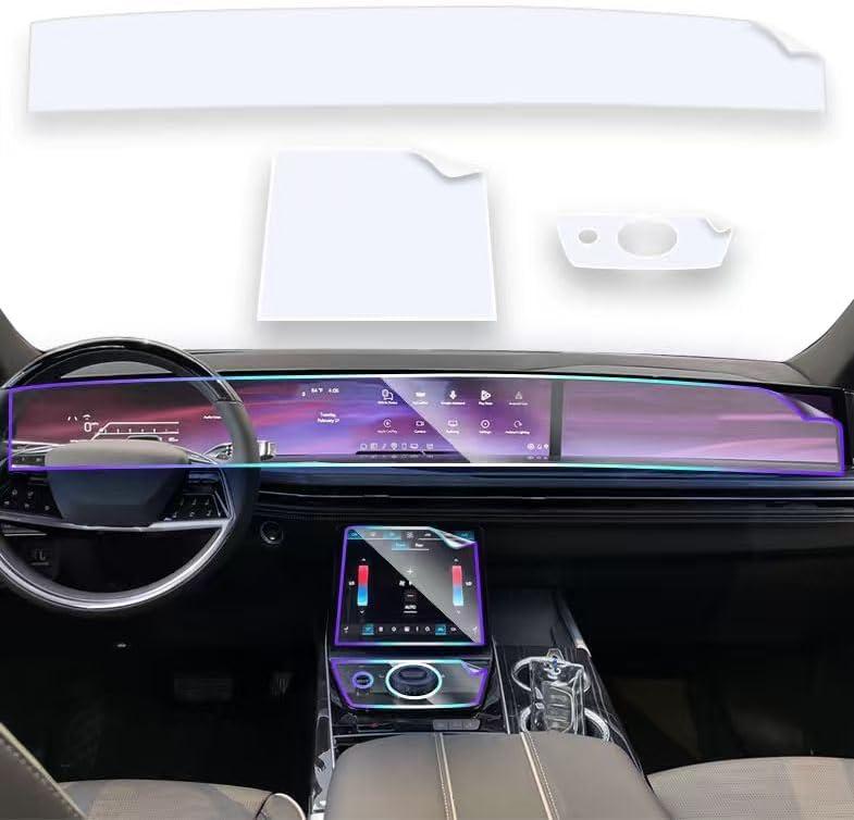 6pcsEUEKY For 2025 Escalade screen protector 2 Set of 2026 2025 Cadillac Escalade 55 Inch front display &center touchscreen & Center Console Screen Protector 2026 Escalade Accessories 2025 - Removes Without Residue -HD