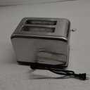 2 Slice Toaster Touch Screen, Stainless Steel Toasters Digital Timer 2 Slot Toasters, 8 Shade Settings 6 Bread Types for Bagel, Cancel, DefrostStainless Steel