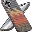 Maledan for iPhone 17 Case Carbon Fiber - Slim Case for iPhone 17 [Camera Control][Fit for Magsafe][Caseless Feel] Shockproof Magnetic iPhone17 Phone Bumper Case Cover, TPU & 1500D Aramid-NOT Printed (iPhone 17 - 6.3 inch, Sunset)