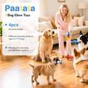 Dog Puzzle Toys Bully Stick Holder & Treat-Dispensing Function Natural Rubber Chew Toys for Dogs Boredom Busters Dog Toys chewers for Medium & Large Breeds (1)