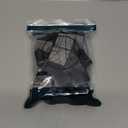 16 Pcs Square Chair Leg Protectors for Hardwood Floors, Silicone Felt Furniture Pads Non Slip,Free Moving Table Leg Covers,Chair Protectors for Wooden Floors. Black (Large)