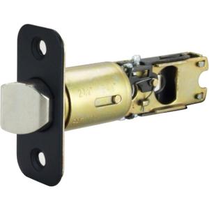 Design House 779314 2-Way Adjustable Round Corner Passage Latch Matte Black