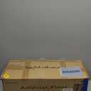 5ft Ficus Artificial Tree with 3 Natural Curved Trunks, 60" Tall Lush Faux Tree for Home Decor Indoor, Green Lifelike Fake Ficus Tree with White Planter Pot