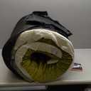 3 Inch GAIALOOP Thick Memory Foam Camping Mattress Sleeping Pad [Car/Tent/Cot] Glamping Portable Floor Mat Roll Up Futon Mattress for Guests Sleepover (Avocado Green)