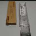 Stainless Steel Stove & Counter Top Gap Covers Adjustable Length 13.8"-27.6Oven Side Filler Kit Between, Heat Resistant Slide-in Range Trim Guard for Seamless Kitchen Accessories (Silver)