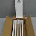 6 Pack Adjustable Drawer Dividers (10.817.9)  Expandable Slide-Lock Plastic Drawer Organizer for Clothes, Kitchen, Bathroom & Office  Tool-Free White Drawer Separators