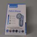 BEAUTURAL Fabric Shaver and Lint Remover, Sweater Defuzzer with 2-Speeds, 2 Replaceable Stainless Steel Blades, Battery Operated, Remove Clothes Fuzz, Lint Balls, Pills, Bobbles Gray