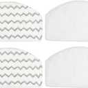 HOMEXCEL Steam Mop Replacement Pads Compatible with Bissell Powerfresh Steam Mop 1940 1806 1440 1544 Series, Model 19402 19404 19408 2685A 2075A 1940A 1940Q 1940T 1940W, Steam Mop Pads Refills, 4 Pack (White)