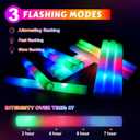 OLUPP 70 PCS LED Foam Glow Sticks Bulk, Glow in the Dark Party Supplies with 3 Modes Colorful Flashing, Foam Light Up Sticks for Wedding,Birthday,Neon Party,Carnival,Concert,New Year