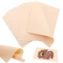 10 Pcs Blank Tattoo Practice Skin - Narkysus 7.5"x 5.5" Fake Skin Double Sides Tattoo Skin Pads Tattoo Fake Skin for Tattoo Kit Tattoo Supplies