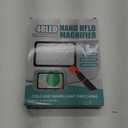 Large Magnifying Glass with Light, Full Page 5X Magnifier 48LED Cold & Warm Light with 3 Modes, Folding Handheld Illuminated Lighted Magnifier for Seniors Low Vision Reading Inspection (Orange)