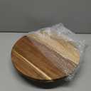 Juvale Round Acacia Wood Cake Stand for Wedding - Wooden Cake Stand for Appetizers and Desserts (12.75 Inches)