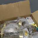 Vintage Battery Operated Wall Sconce with Cute Amber Tulip Glass Lampshade Wireless Rechargeable Battery Powered Wall Light with Remote Control for Bedside Bedroom Doorway, Set of 2