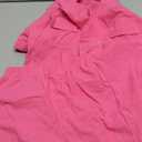 WDIRARA Girl's 3 Pieces Outfit Short Sleeve Button Front Shirt with Camisole and Shorts Set, 12 Years, Hot Pink