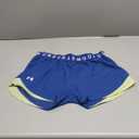 Under Armour Women's Play Up 3.0 Shorts ((432) Tech Blue / Retro Green / White), S