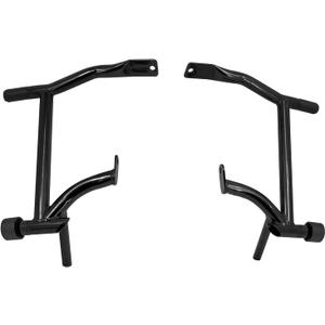 Saddle Bag Guards Crash Bars Fit for Harley Touring Electra Glide FLHT Street Glide FLHX Road Glide FLTRX Road King FLHR 2009-2025 (Decorative Wheel Black)