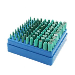 100 Pcs Rubber Polishing Kits, 1/8'' Shank Silicone Rubber Polishing Bits Buffing Tips Sets for Dremel Rotary Tools