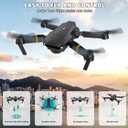 Drones with Camera for Adults 1080P, Mini Drone with Camera Foldable Drones for Adults, Altitude Hold, One Key Take Off/Land, 3D Flip, 3 Speed Mode, 15 years old up (Black-01cy)