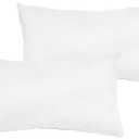 Marrywindix Tiny Pillow 2 Pack Small Decorative Pillow 15x25 in Travel Pillows Soft Pet Pillow for Camping Travel Sleeping Bed Sofa Neck Knee Wrist Support (White)